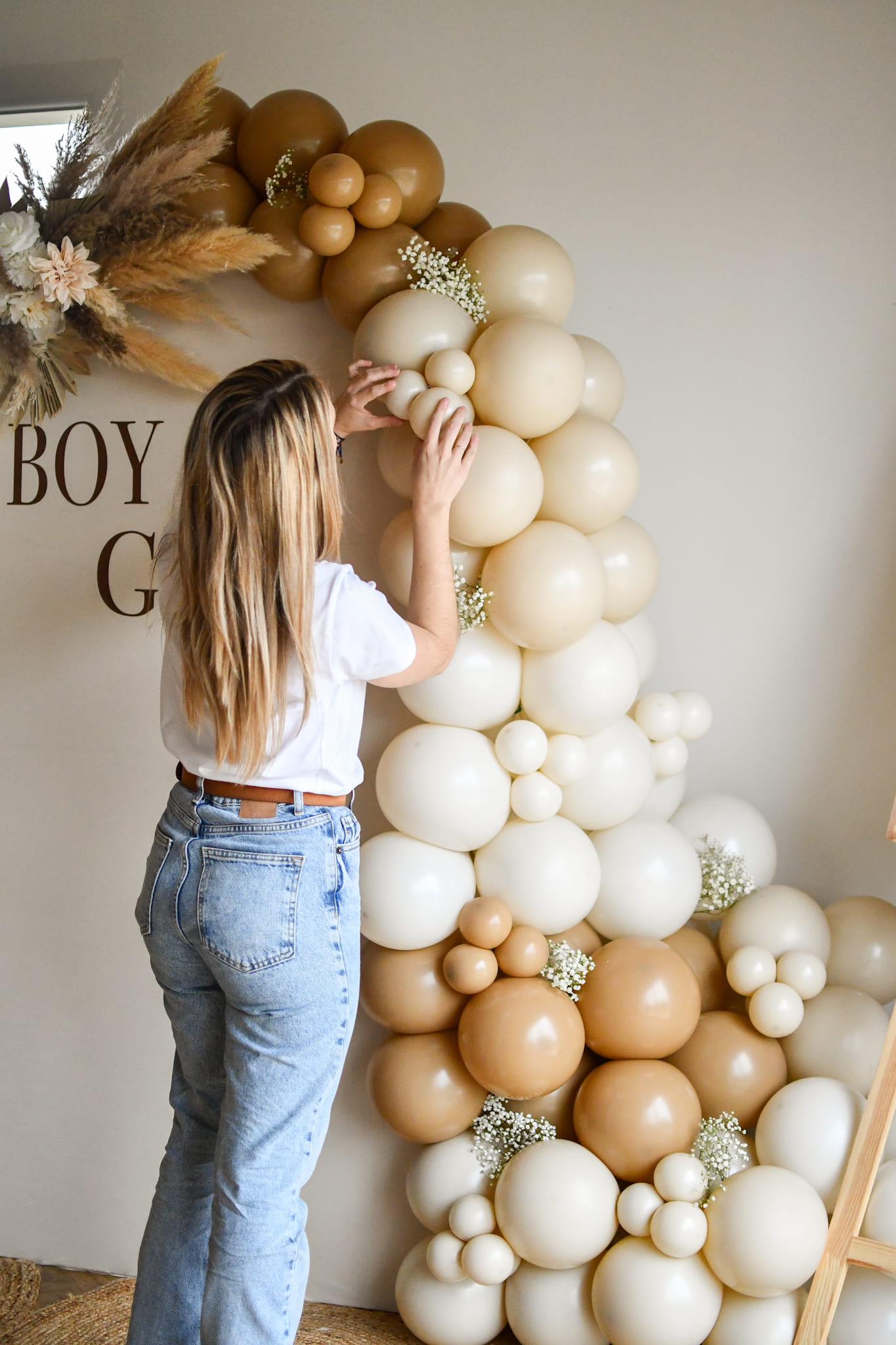FDECO EVENTS, entreprise de décoration événementielle basée en Isère (38). Décoration d'une Gender reveal.